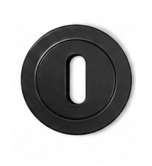 Round Rosette for Interior Door Metal Keyhole Satin Finish