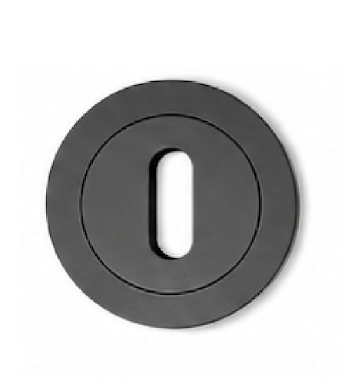 Round Rosette for Interior Door Metal Keyhole Simple Key Inox