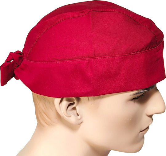 Fabrik Unisex Σκουφάκι Χειρουργείου Μπορντό Βαμβακερό