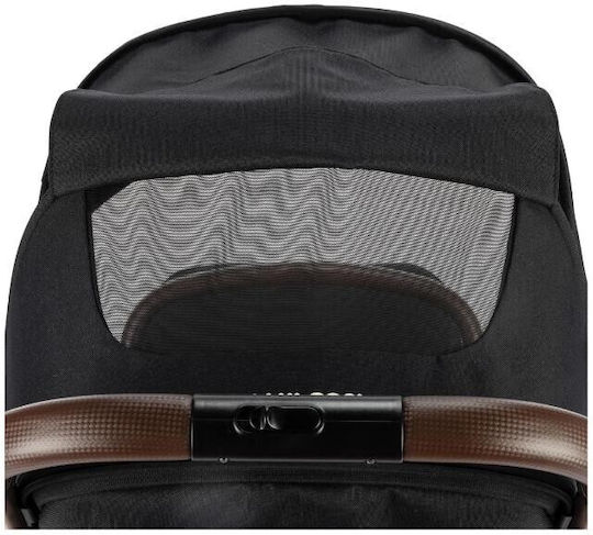 Maxi-Cosi Eva 3 Essential Καρότσι Μωρού Kατάλληλο για Nεογέννητο Black Champagne 8.2kg