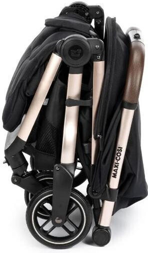 Maxi-Cosi Eva 3 Essential Καρότσι Μωρού Kατάλληλο για Nεογέννητο Black Champagne 8.2kg