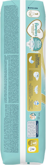 Pampers Πάνες με Αυτοκόλλητο Premium Care No. 1 για 2-5kg 72τμχ