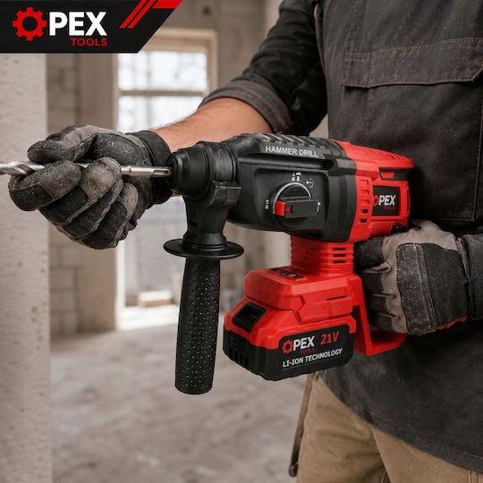 Verk Group Battery Brushless 21V 2x3Ah Impact Rotary Hammer with SDS Plus Socket
