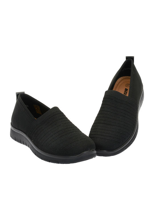 Damen Slip-Ons Schwarze