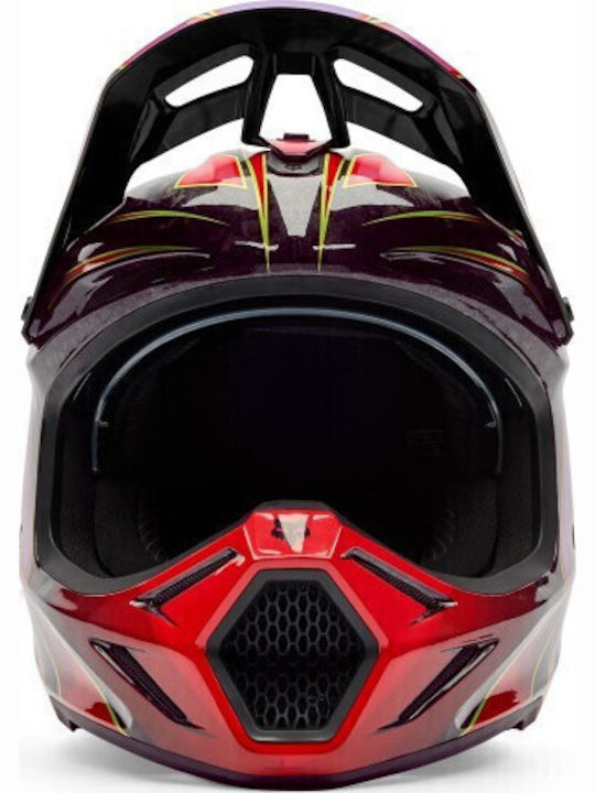 Fox V3 RS Canvas Rot Motorradhelm Motocross DOT / ECE 22.06 1230gr