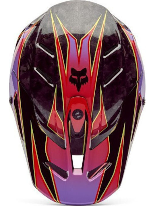 Fox V3 RS Canvas Rot Motorradhelm Motocross DOT / ECE 22.06 1230gr