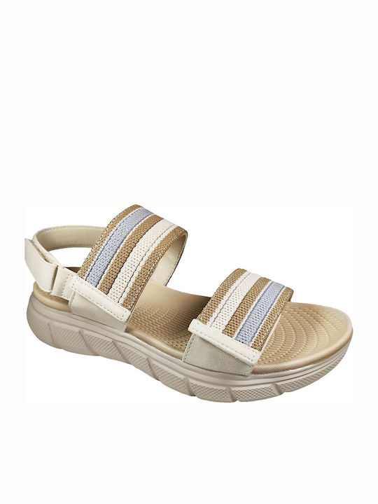 Women's Flat Sandals Beige