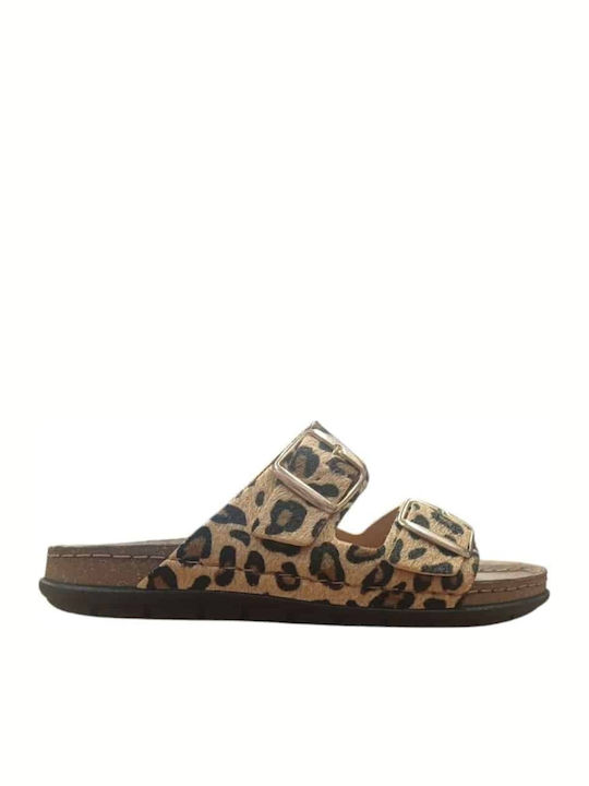 Sandale Casual Damă Leopard de Piele