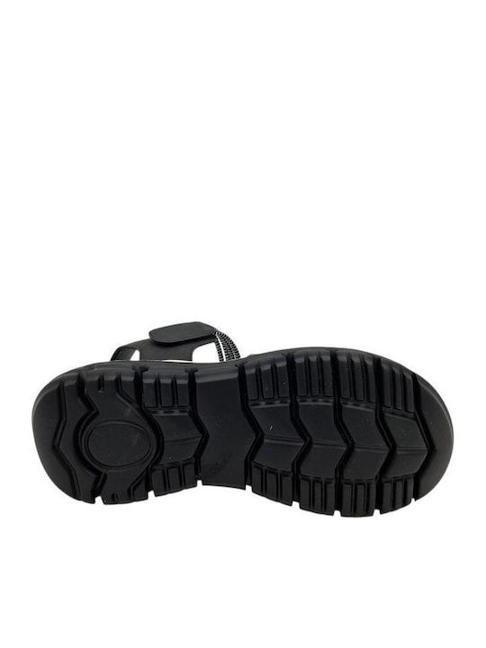Damen Flache Sandalen Schwarz