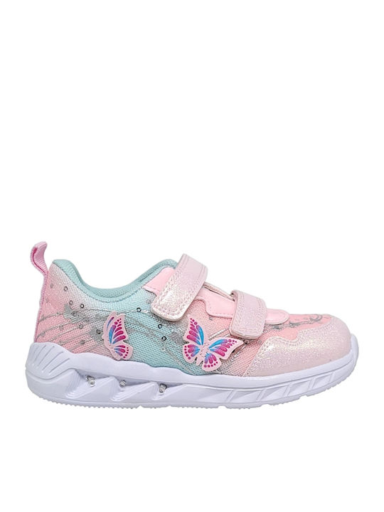 Kids Sneakers Anatomic with Scratch & Lights Pink