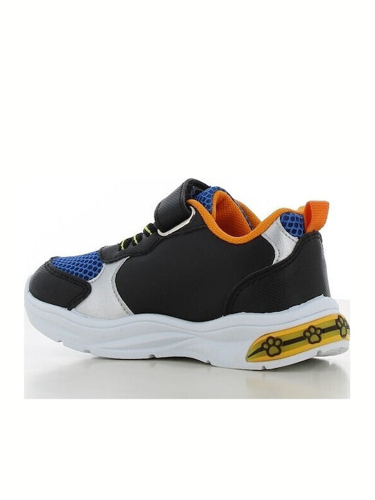 Παιδικά Sneakers με Σκρατς & Φωτάκια Μπλε