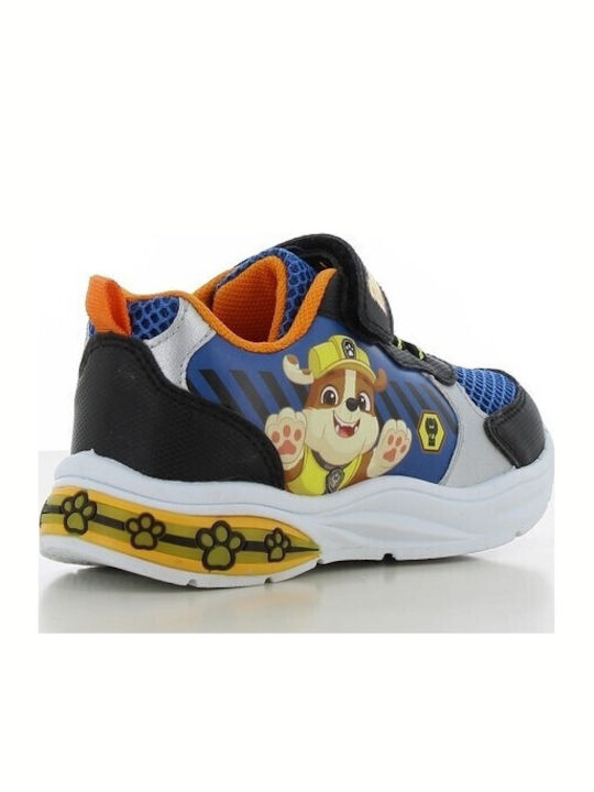 Παιδικά Sneakers με Σκρατς & Φωτάκια Μπλε