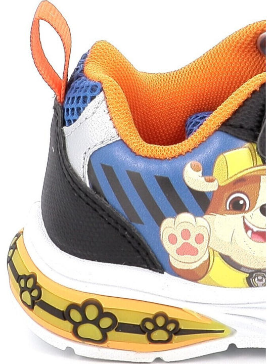 Παιδικά Sneakers με Σκρατς & Φωτάκια Μπλε