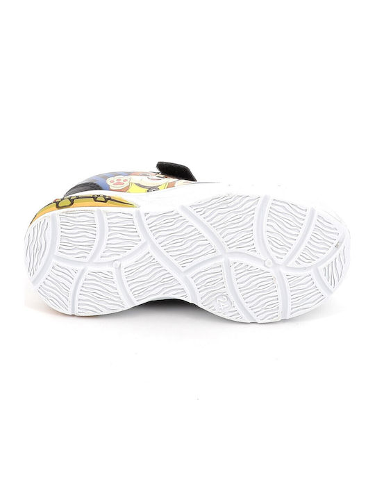 Παιδικά Sneakers με Σκρατς & Φωτάκια Μπλε