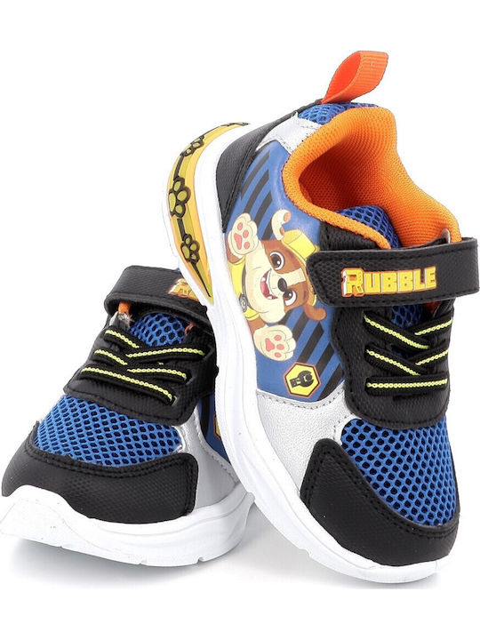 Παιδικά Sneakers με Σκρατς & Φωτάκια Μπλε