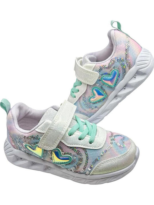 Kids Sneakers Anatomic with Scratch & Lights Pink