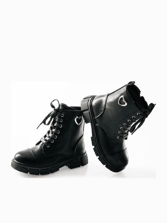 Kids Boots with Zipper Black