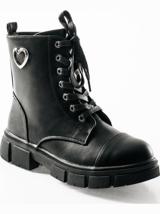 Kids Boots with Zipper Black