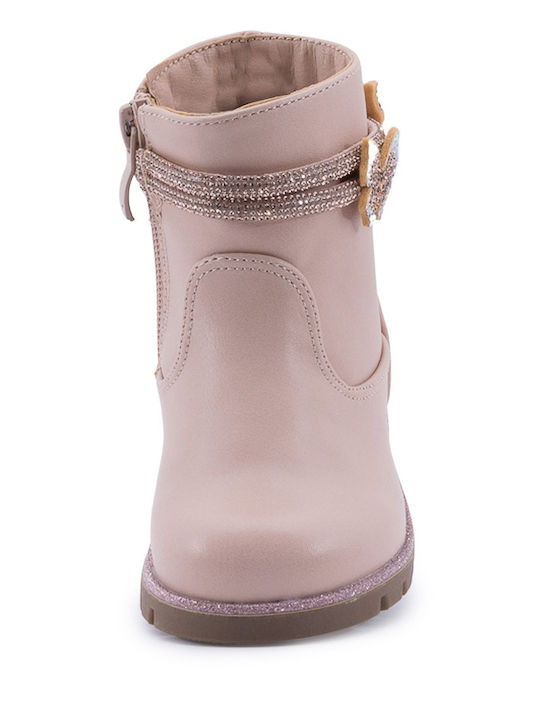 Kinderstiefeletten mit Reißverschluss Rosa