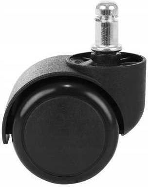 Caster for Office Chair Made of Rubber 5 Pieces Black