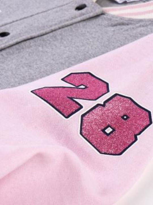 Kinder-Sweatshirt Strickjacke Rosa Minnie