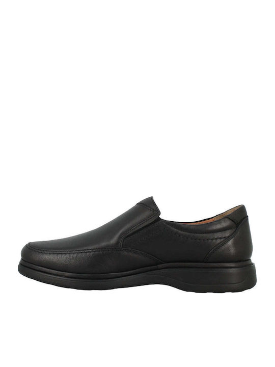 Leder Herren Mokassins in Schwarz Farbe