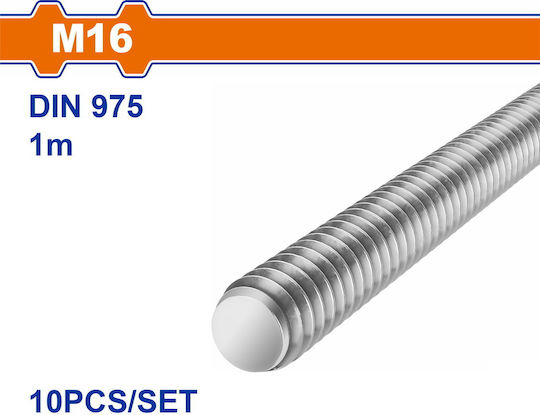 Wadfow Βίδα Γαλβανιζέ DIN 975 10τμχ