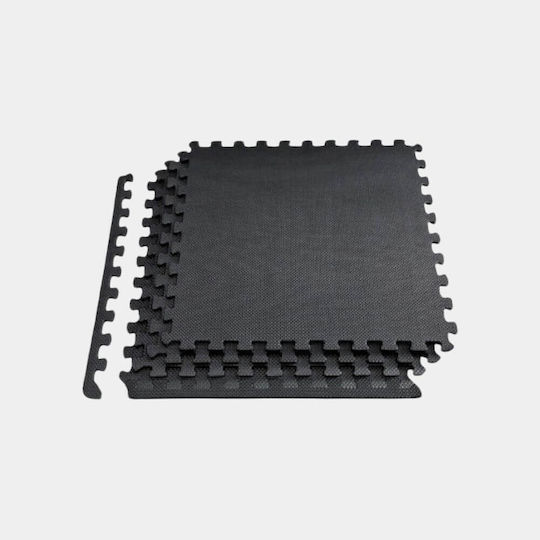 MotivationPro Gym Mats Puzzle Black 60x60x1.2cm 4 Pieces