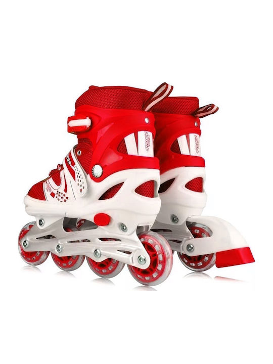 Inline Adjustable Rollers Red Kids