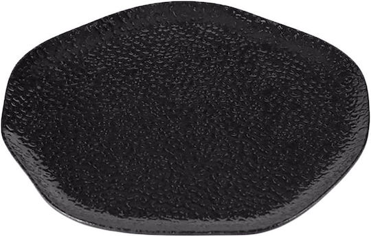Porland Runde Servierplatte Schwarz 21cm