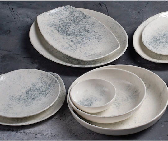 Porland Πιάτο Ρηχό Οβάλ από Πορσελάνη Γκρι 19cm Porland Πιάτο Ρηχό Οβάλ από Πορσελάνη Γκρι 19cm
