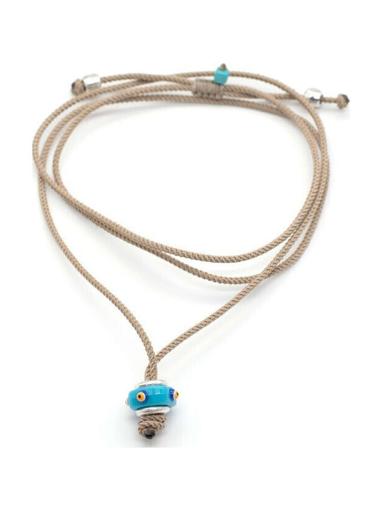 Irmelia Knitted Beige Necklace