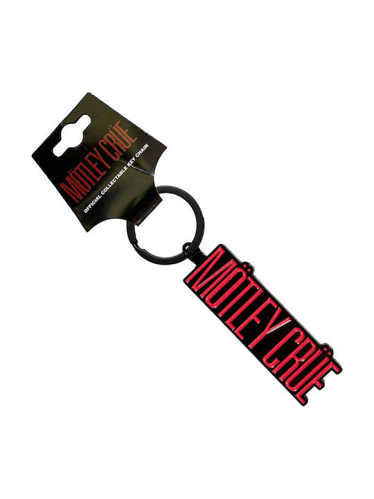 Metallic Keychain Motley Crue Logo Metal Keychain Motkey10