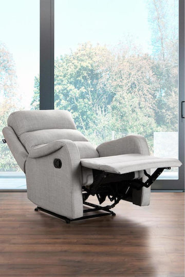 Relax Armchair with Footstool Black 72x80x72cm
