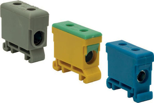 Elektro-plast Bipolar Rail Terminal for 2-conductor Passage 16 95mm2 Yellow-green Wlz35pz 48.597