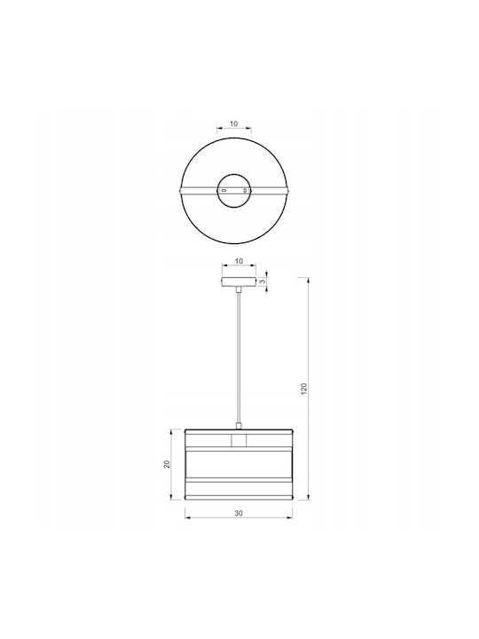 Luminex Luminex Ceiling Light Black with E27 Socket