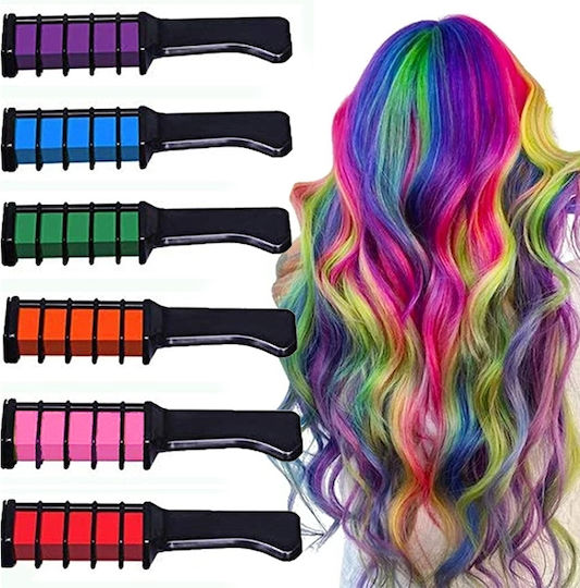 Set de 6 piepteni pentru vopsirea părului Multicolori