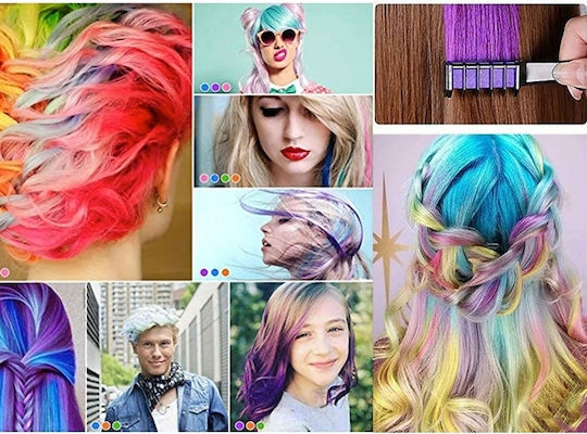 Set de 6 piepteni pentru vopsirea părului Multicolori