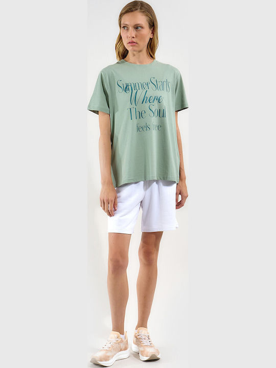 Γυναικείο T-shirt Πρασινο