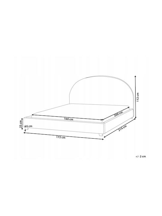 Beliani Covor Rectangular Roz Pastel 160x200cm