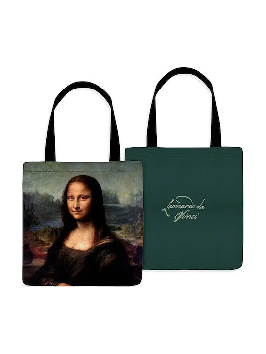 Υφασμάτινη Τσάντα Mona Lisa Leonardo De Vinci Tote Bag Green Map2495 Υφασμάτινη Τσάντα Mona Lisa Leonardo De Vinci Tote Bag Green Map2495