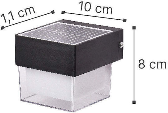 Inlight Соларна Светлина 2W 180лм IP65 10смx11смx8смсм.