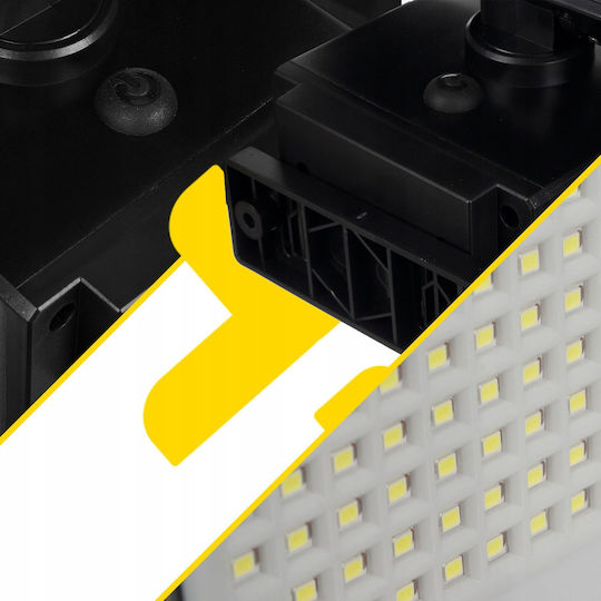 Likesmart Lampă Solară de Exterior 180 Led Senzor de Mișcare Pir Senzor de Amurg 3 Moduri de Iluminare Panou Solar 5.5v Ip65 Rezistent la Apă Unghi Reglabil Curte Grădină Alea Terasă 6000-7000k Negru