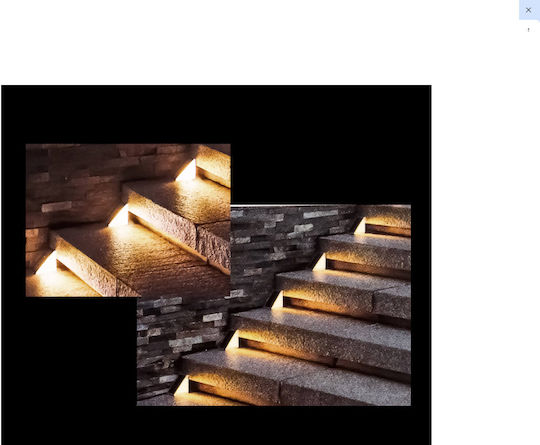 Set of 2 Wall Mounted Solar Lights with Warm White Light