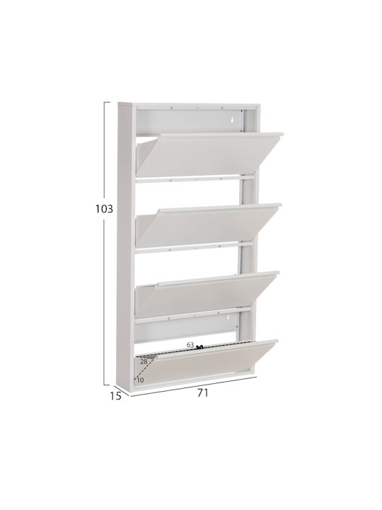 Metall Schuhorganisator Stark 71x15x137cm