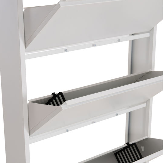 Μεταλλική Παπουτσοθήκη Stark 71x15x137cm