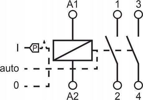 Control Manual Modular Pentru Contactori Instalare 25A 2xNO 230V AC Tip STM-25-20/S EXT10000287