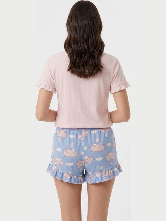 Set De Pijamale Dama De Vară Multicolor Ip9124
