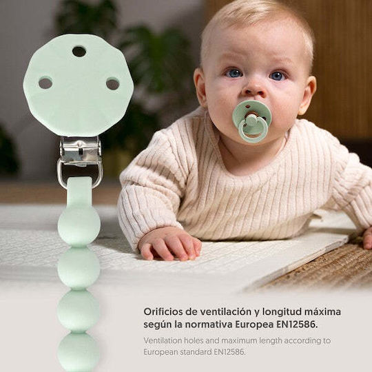 Interbaby Κλιπ Πιπίλας από Σιλικόνη Πράσινο