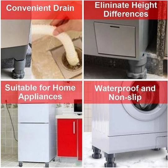 SPV SPV-SNKL-08F Anti-Vibration Pads for Washing Machine/Dryer